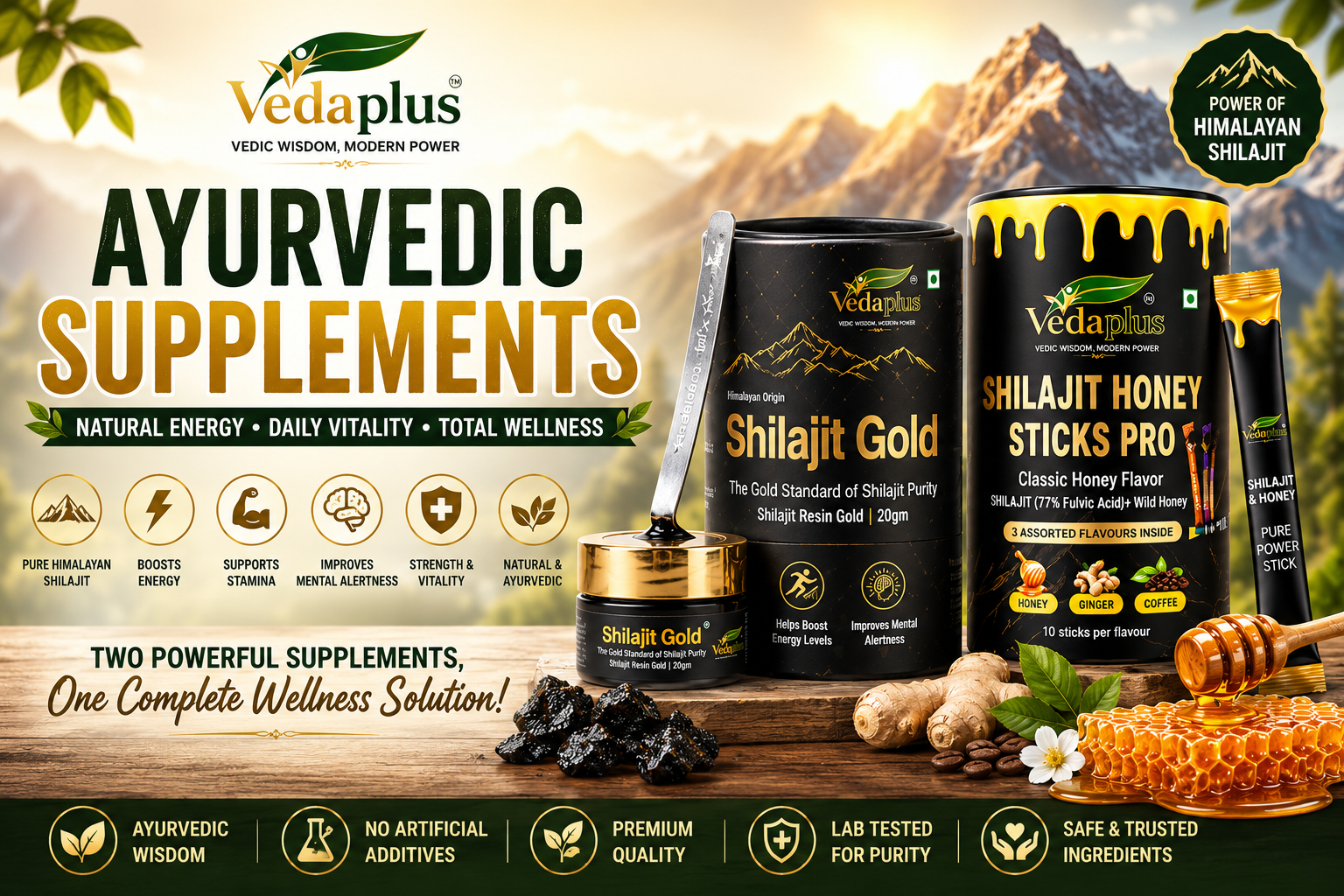 Ayurvedic Supplements for Energy, Stamina & Daily Wellness