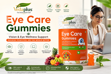 Vedaplus Eye Care Gummies | Vision & Eye Wellness Support for Corporate Professionals