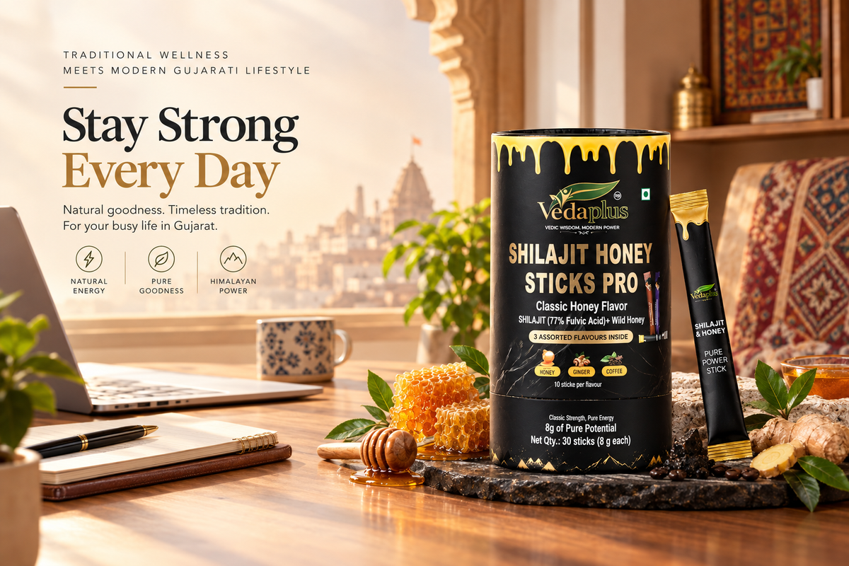 ગુજરાતની Busy Lifestyle માટે Shilajit Honey Sticks: Energy અને Daily Wellnessનો Convenient વિકલ્પ