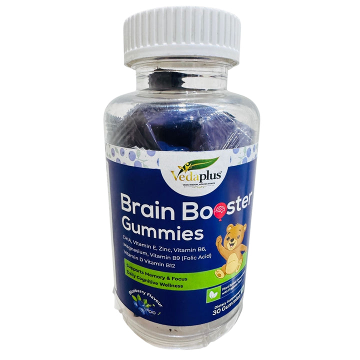 Vedaplus Brain Booster Gummies | Memory & Focus Support for Kids